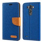 LG G3 D855 D850 D851 D852 Case, Oxford Leather Wallet Case with Soft TPU Back Cover Magnet Flip Case for LG G3 D855 D850 D851 D852