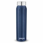 PEXPO Stainless Steel Fridge Water Bottle | 700ml, Denim Blue | Eco-Friendly Water Bottle Suitable For Adults & Kids