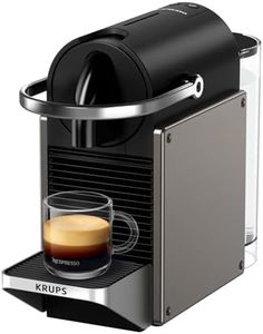 Krups Nespresso Pixie Redesign - Cafetera de cápsulas, café espresso y lungo, estilo industrial, consumo energético reducido, apagado automático, bandeja ajustable, cápsulas reciclables, XN306T