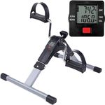 R RUNILEX Folding Portable Adjustable Resistance Mini Pedal Gym Equipment Fitness Leg Foot Training Bike Exerciser For Home