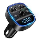 LENCENT Bluetooth FM Transmitter Auto, Musik Adapter für Auto Radio