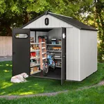 YITAHOME 8x8ft Outdoor Plastic Stor
