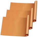 Goalfly Large Oven Liners for Bottom of Oven, 3 Pack Nonstick Heavy Duty Oven Mat Set, Thick Oven Liners for Bottom of Electric Oven, Reusable Oven Protector Liner, 15.75 x 23.62 Inch, Brown