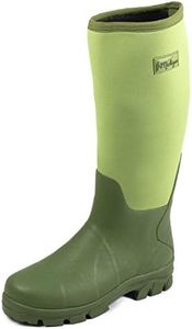 Michigan Green Neoprene Waterproof Wellington Muck Field Fishing Boots Size 10