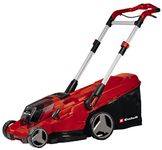 Einhell 3413273 Cordless Lawn Mower RASARRO 36/42 with Battery (x2) and Dual-Port Charger (36V, Brushless Motor, 42cm Cutting Width, 50L Grass Box, 6 Cut Heights, Mulching Battery Lawnmower)