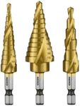 NEIKO 10181A Step Drill Bit Set, 3 