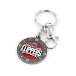 aminco NBA Los Angeles Clippers Impact Keychain, Red, 2