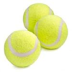 1ABOVE Pack Of 3 Durable Sport Play Tennis Cricket Dog Toy Ball, Sturdy & Durable, Great For Lessons, Practice, Throwing Machines Adults Children Exercise Pets…