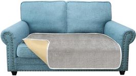 Granbest Luxury Chenille Loveseat Cover 2 Seater Fashion Sofa Cushion Cover for Kids,Pets, Four Seasons Universal Washable Sofa Protector (2 Seater, Light Grey)