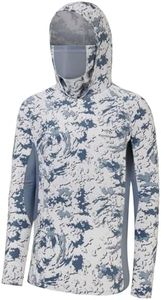 BASSDASH UPF 50+ Men’s Hunting Shirts with Mask Long Sleeve Camo Fishing Hoodie