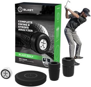 Blast Motion Golf Swing & Stroke Analyzer - Real-time Feedback, Swing Metrics, Swing Trainer, Video Capture Highlights, Track Performance (GEN3 Sensor)
