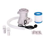 300GPH Above Ground Swimming Pool Electric Filter Pump Cleaning Tool EU Type