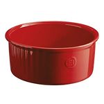 Emile Henry Souffle Dish, 2.3 Quart, Burgundy