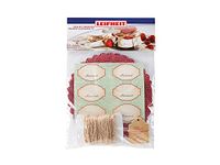 Leifheit Jam-Making and Preserving Decoration Set. For 10 Jars. Self-Adhesive Labels, Gift Tags, Cotton Covers and String. Jam Gifts