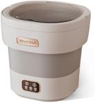 Portable Washing Machine, 12 L Foldable Mini Washer with with 4 Modes and Spin Basket Deep Cleaning of Underwear Baby Clothes and Small Clothes for Apartments Dorm RV Travel Hotel Laundry