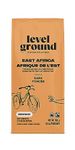 Level Ground Coffee - East Africa Craft Blend - Dark Roast, Ground - Fair Trade, Organic, 1% For the Planet, Kosher - Specialty Coffee - Drip Brew, French Press - Big and Balanced - 300g / 10.5oz