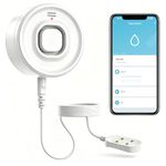 DAYTECH WiFi Water Sensors for Leaks 110dB Sump Pump Alarm with Phone Alerts and 6.5ft Detector Cable Smart Water Alarm for Basement/Laundry Room/Kitchen, 1-Pack(2.4G WiFi Only)