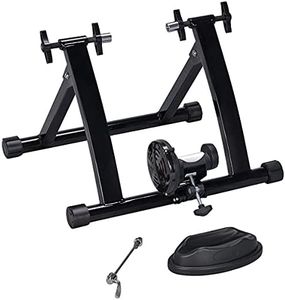 Yaheetech Bike Trainer Stationary Bike Stand Magnetic Bike Trainer Stand for Indoor Riding Premium Steel Bicycle Trainer Accessories Fits for 26in-28in, 700C Wheels