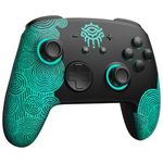 [Luminous Pattern] Switch Pro Controller Wireless Compatible with Switch Manette/OLED/Lite, FUNLAB Firefly Bluetooth Remote Gamepad with 7 LED Colors/Paddle/Turbo/Motion Control