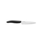 Kyocera Advanced Ceramic Revolution Series 4.5-inch Utility Knife, Black Handle, White Blade