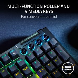 Razer BlackWidow V4 Mechanical Gaming Keyboard – Green Switch, UK Layout