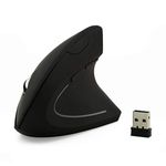 Wireless Vertical Mouse,2.4G Ergonomic Optical Mice 800/1200 /1600 DPI 5 Buttons Mouse with USB Receiver for PC Laptop Desktop Gaming (Black)