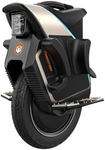 INMOTION V12S City Commuter Electric Unicycle - Upgraded 120km Range EUC with 4.3" Touchscreen & Anti-Theft Alarm, 90mm Suspension for Potholes, 1H Fast Charge - UL2272 Certified, IPX6 Waterproof Electric Unicycle for Urban Riding