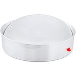 Crown Cheesecake Pan 14 Inch, 3" Deep, Removable Bottom Cake Pan, Heavy Duty, Pure Aluminum, Made in Canada