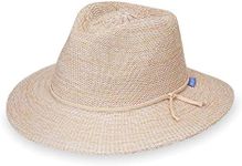 Wallaroo Hat Company – Women’s Victoria Fedora – UPF 50+ Sun Protection, Wide Brim, Packable Design and Adjustable Sizing for Medium Crown Sizes – Sun-Smart Hat for Everyday (Mixed Beige)