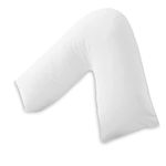 MH Home V Pillow Only - Orthopedic Supportive Pillow For Neck, Back & Shoulder - Pregnancy Nursing Support Shaped Pillows - Premium Hollowfiber Filling & Machine Washable