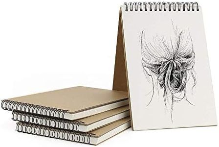VEESUN Bloc de Dibujo A5, 4Pcs Cuadernos de Dibujo Bonitos con Tapa Dura 30 Hojas DIY Libros de Visitas para Escribir Dibujo Adecuado para Lápiz Acuarela Dibujo Escritura Artistas, 160 GMS Apaisado