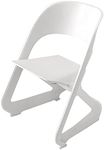 ArtissIn Dining Chairs Office Cafe Seat Stackable Plastic Leisure Chairs X4 White