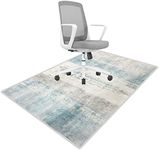 Hlimior Office Chair Mat for Hardwood Floor, Anti-Slip Desk Chair Mat, Chair Rugs Floor Protectors Mat, Computer Chair Mat for Rolling Chair, Chair Carpet Mat for Home Office（36"X48"