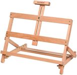 MEEDEN H-Frame Wooden Tabletop Easel Stand, Adjustable Portable Beechwood Painting Easel for Adults, Desktop Art Craft Easel for Display,Holds Canvas up to 21"