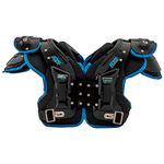 CHAMPRO Gauntlet II Football Shoulder Pads, Medium,Black