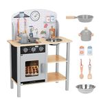 OOOK Kids Play Kitchen Playset Set, Kitchen Set for Kids with Plenty of Play Features, Sink,Oven,Stove,Kitchen Sets for Kids Ages 1-3