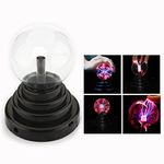 Cisixin Glass Plasma Ball Sphere Light Lamp Party Magical Ball for Office Desk, Kids Child Party Birthday Festival