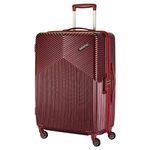 American Tourister Georgia Spinner Polycarbonate (PC) 69 Cm Medium Red Check-in Hard Luggage