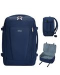 ECOHUB Travel Backpack Personal Item Backpack with 13 Pockets Carry on Bags for Airplanes Travel bags, Blue, 17 inch underseat, Bussiness