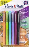 Paper Mate Flair Scented Felt Tip Pens, Assorted Sunday Brunch Scents and Colours, Medium Point (0.7mm), 6 Count