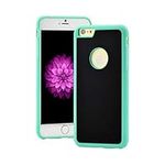 Shinetop Anti-Gravity Selfie Case for iPhone 7 4.7" Hands Free Nano-Suction Technology Phone Case Cover Creative Magical Nano Sticky Can Stick to Glass,Tile,Car GPS,Most Smooth Surface-Black+Green