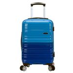 Rockland Melbourne Hardside Expandable Spinner Wheel Luggage, Two Tone Blue, Carry-On 20-Inch, Melbourne Hardside Expandable Spinner Wheel Luggage