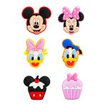 FEIFEI’S BOW 6PCS Toy Princes FRIDGE MAGNET Kids Memo Party Bag Fillers Board 3D Action Figures Gift Refrigerator sticker (Mouse)