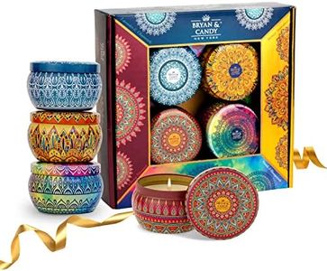 Bryan & Candy Scented Candles | Gift Set for Women & Men,Cherry Blossom,Vintage Sandalwood,Neroli & Honeycomb,Lavender & Chamomile Aromatherapy Candles