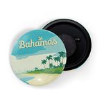 dhcrafts Fridge Magnet Multicolor Bahamas D3 Glossy Finish Design Pack of 1