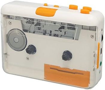 Portable Cassette Player, Walkman Cassette Audio Music Player Tape to MP3 Converter Compatible with Laptops Computer, Convert Mixtapes/Tape Cassettes to for iPod/MP3