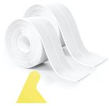 Caulk Strip Sealant Tape Waterproof Self Adhesive 1.5" x 21ft(38mm X 6.4M) for Decorating Kitchen, Bathroom, Bathtub, Toilet, Wall, Floor White