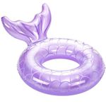 MoKo Inflatable Swimming Ring, Children Cute Pool Float Tube Decorations Swim Tubes Outdoor Pool Beach Water Floats Party Supplies Kids Floaties, Purple