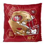 Northwest NFL San Francisco 49ers Velvet Pillow, 16" x 16", Connector