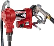 Fill-Rite FR1210H 12V 15 GPM Fuel Transfer Pump w/Discharge Hose & Manual Nozzle